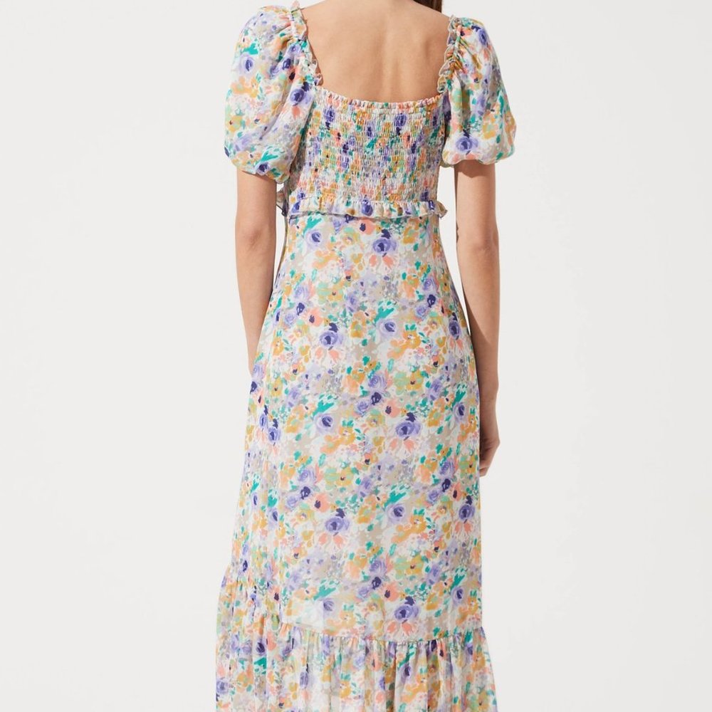 Astr the label BALLOON SLEEVE SWEETHEART FLORAL MAXI Dress Size XL NWT - Picture 2 of 16
